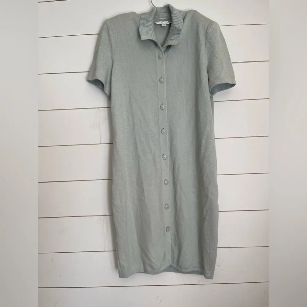COPY - ST. JOHN COLLECTION by Marie light blue dress